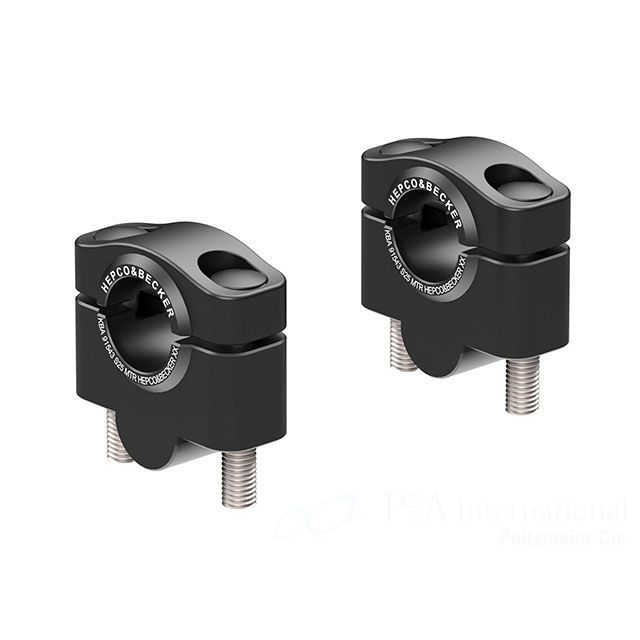 【専用】 イタリア ヘプコ＆ベッカー ハンドルバーライザー 25mm（ブラック