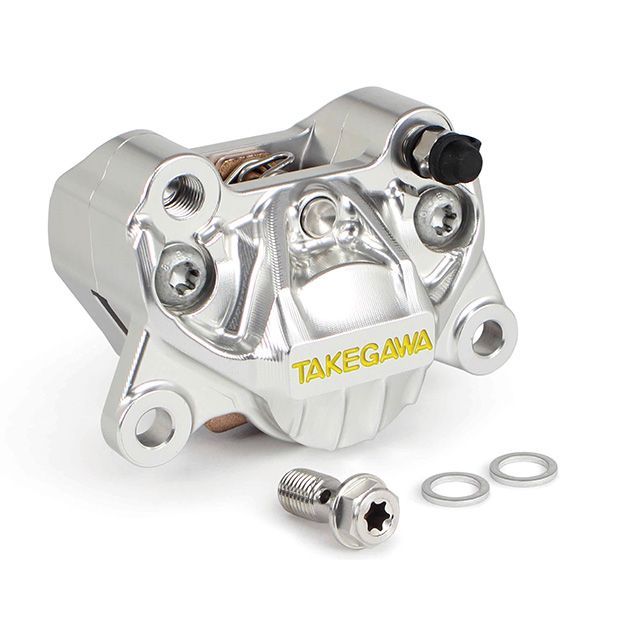 SP武川 汎用 取付けピッチ：84mm（brembo社製2POTキャリパー同様） アルミビレット2POTキャリパー（シルバー） SP TAKEGAWA 18,130円