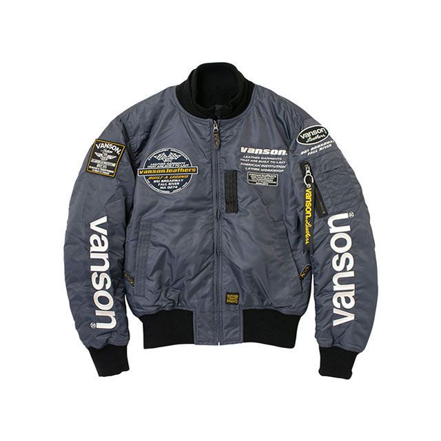 バンソン 2025-2026秋冬モデル VS25108W MA-1 JACKET（グレー