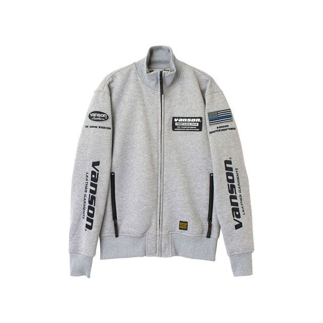 バンソン 2025-2026秋冬モデル SVS2507W SWEAT JACKET（グレー/ブラック） サイズ 3XL VANSON