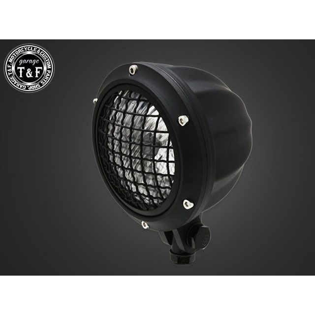 ガレージT&F ビラーゴ250/S ビラーゴ250（S）4.5インチグリルシトラスヘッドライト+ステーSET（タイプA） タイプ マットブラック・ク…