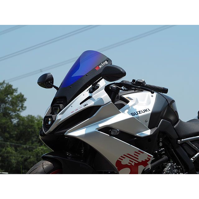 マジカルレーシング GSX-8R カーボントリムスクリーン 材質 綾織りカーボン・クリア Magical Racing バイク