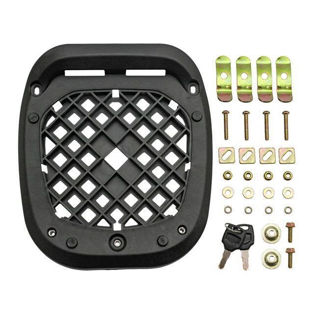 マッドマックス 汎用 自動二輪車用 後押しボックス席 THE SQUARE45（ザ・スクエア45） いの一番入れもの 45L（黒いこと） MADMAX