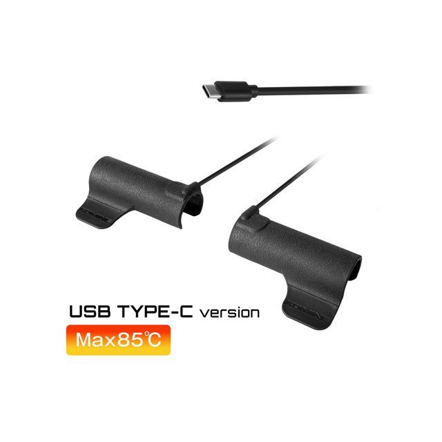 コミネ EK-318 スリップオンエルゴノミックUSB Type-Cグリップヒーター（ブラック） サイズ F KOMINE