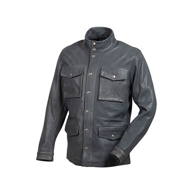 デグナー 2025-2026秋冬モデル 25WJ-2 ミドル丈レザージャケット（グレー） サイズ M DEGNER