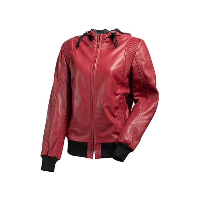 デグナー 2025-2026秋冬モデル FR25WJ-5 フード付きレザージャケット（レッド） サイズ S DEGNER