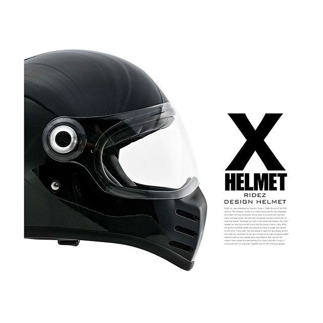 ライズ X HELMET バイク用フルフェイスヘルメット（グロスブラック/ブラックエディション） サイズ L RIDEZ_6