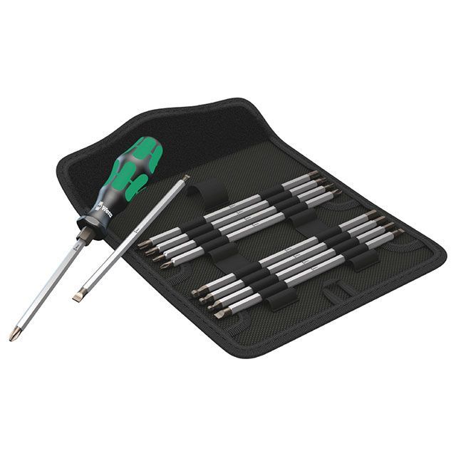 ヴェラ 002990 ハンドホルダーとブレードが付属したバリオ11点セット WERA