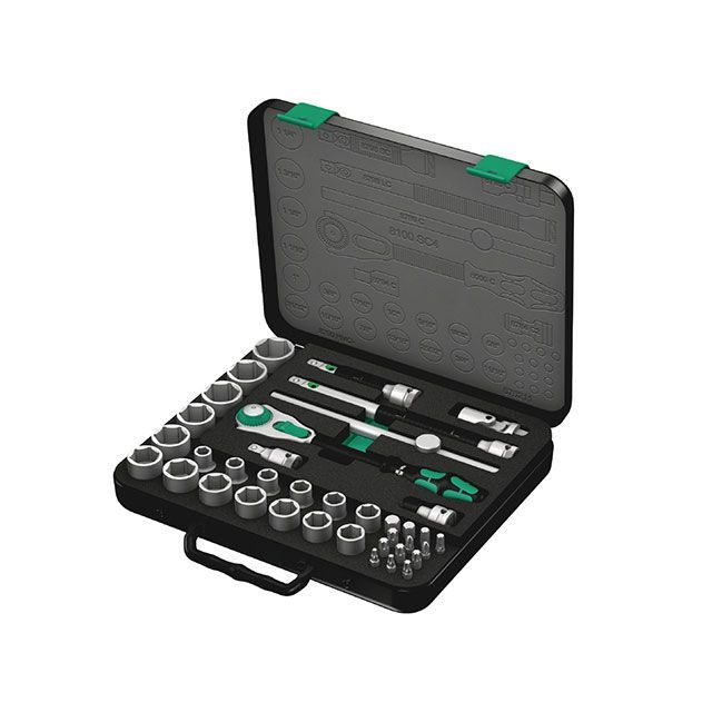 ヴェラ 003647 差込角1/2DR ZYKLOP 38点組ソケットレンチセット 金属ケース付 WERA