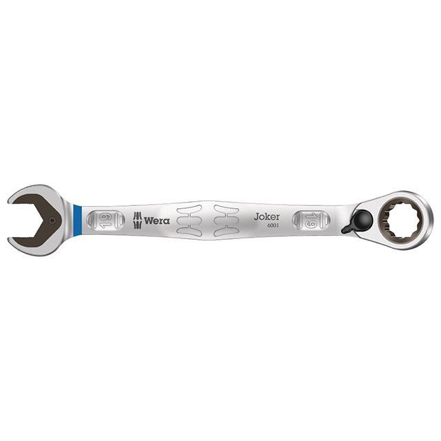 ヴェラ 020074 コンビネーションラチェットレンチ JOKER スパナ部内側口幅19mm 全長246mm WERA