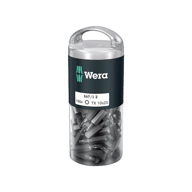 ヴェラ 072446 100本入 トルクスネジ用 ドライバービット 差込6.35mm 刃先サイズTX10 全長25mm WERA
