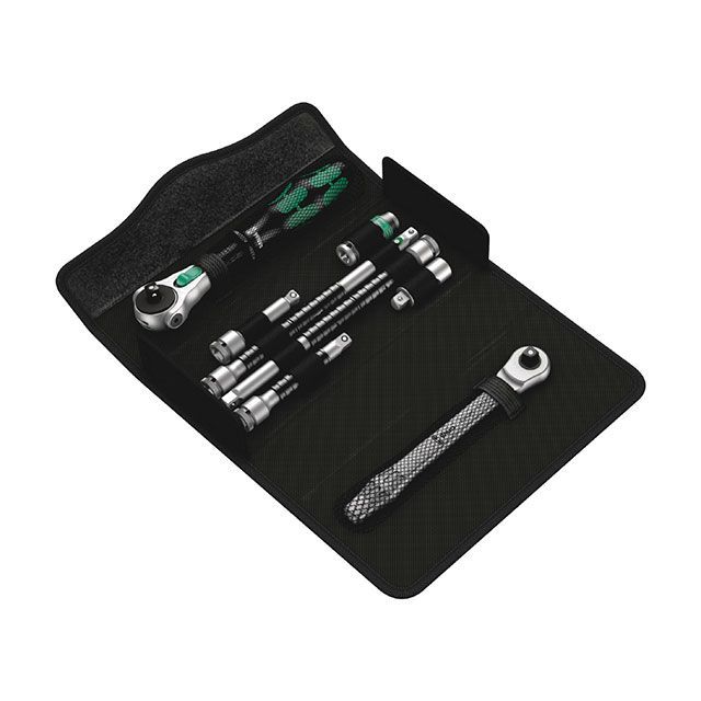 ヴェラ 135949 8点組 クラフトフォームコンパクト 差込6.35mm Zyklopラチェットハンドルアダプターセット 収納ケース付 WERA