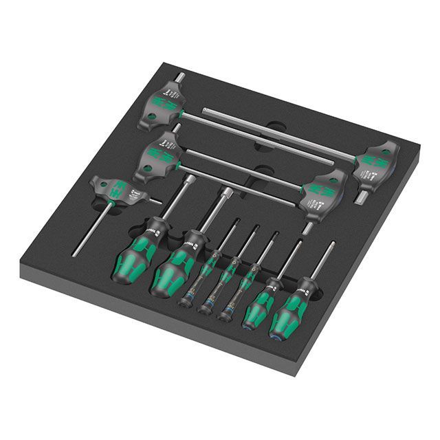 ヴェラ 150104 12本組 Kraftform PlusT型ハンドル HEX-Plusヘキサゴンドライバーセット フォームインサート付 WERA