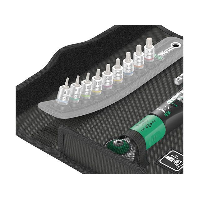 ヴェラ 343972 10点組 1/4DRソケット用 空転式トルクレンチ六角ソケットセット 2-12Nm WERA_3