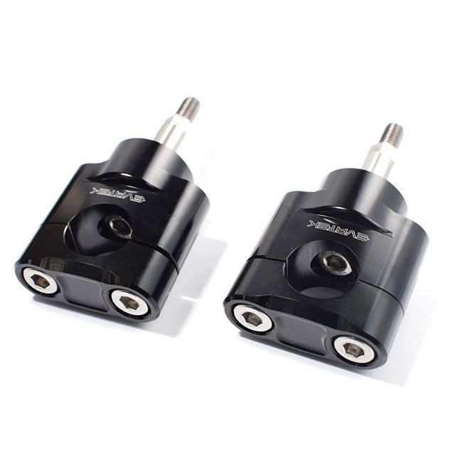 エヴァテック CT125 DAX125 CNCハンドルポストセット CT125等（ブラック） EVATEK_1