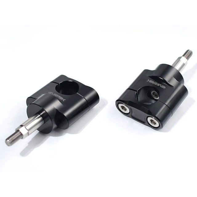 エヴァテック CT125 DAX125 CNCハンドルポストセット CT125等（ブラック） EVATEK_2