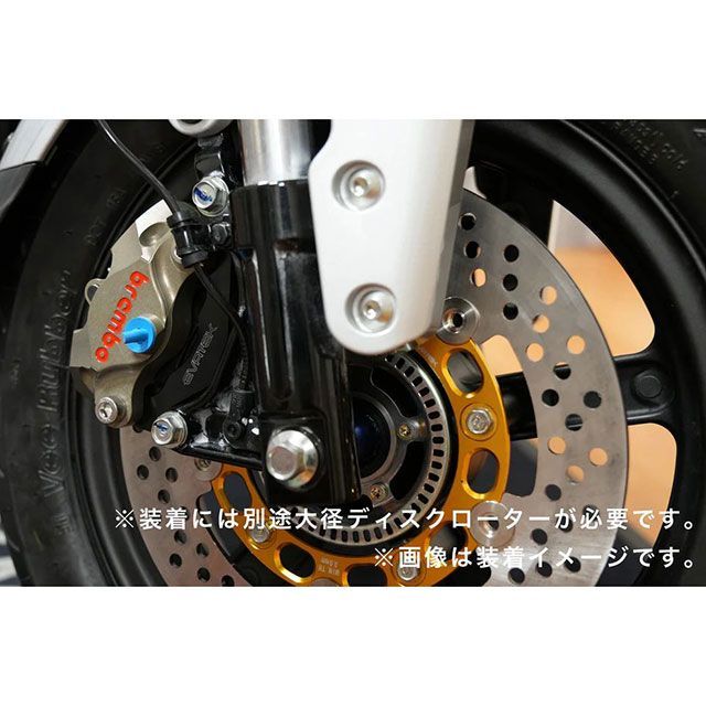 コーケン DAX125 フロント245mmディスク フロントサポートEZパッケージ ブレンボ新カニ34 ホンダ DAX125（ブラック/レッドロゴ）…_1