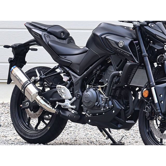 WRS スリップオンマフラー　YZF-R25 MT25. jmca認定マフラー ダブルアールズ YZF-R25/MT-25 JMCA スリップオン SS-OVAL ソリッド