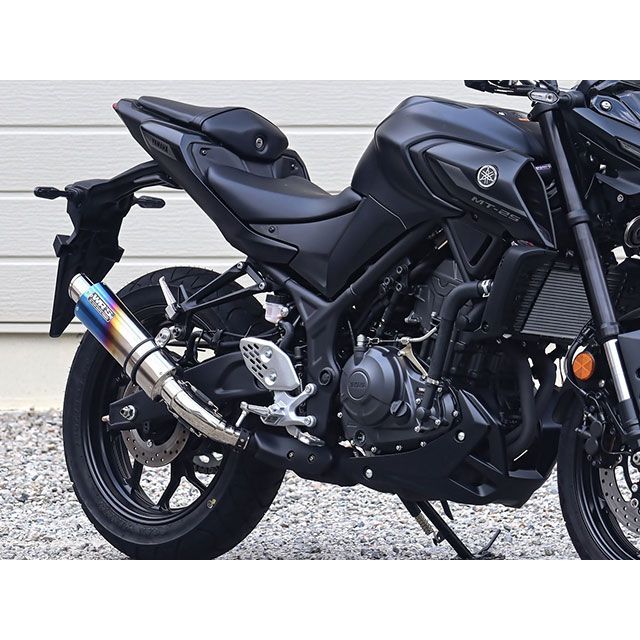 ダブルアールズ YZF-R25/MT-25 S.O.Vショートチタンオーバル焼き色