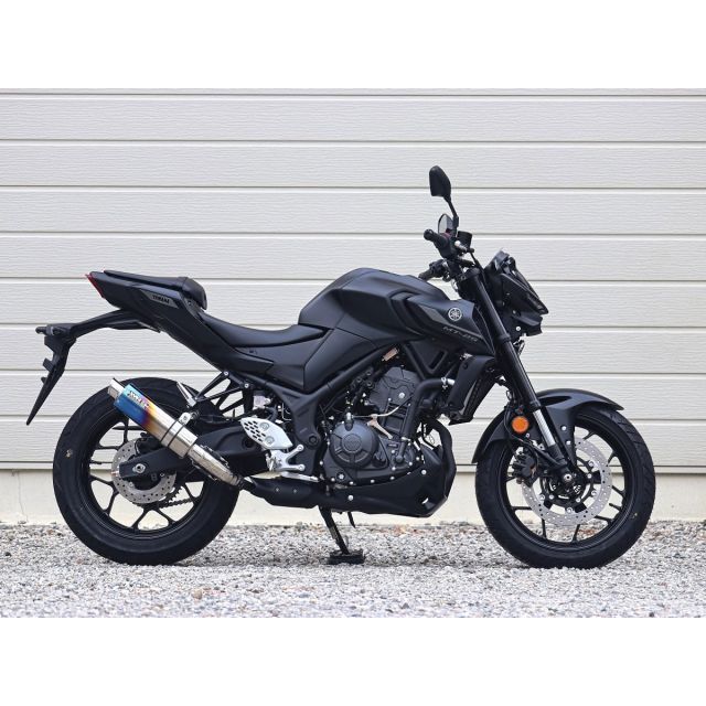 ダブルアールズ YZF-R25/MT-25 S.O.Vショートチタンオーバル焼き色