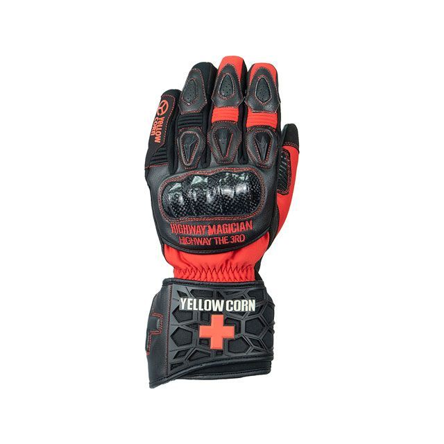 イエローコーン 2025-2026秋冬モデル YG-355W ウィンターグローブ（レッド） サイズ S YeLLOW CORN バイク