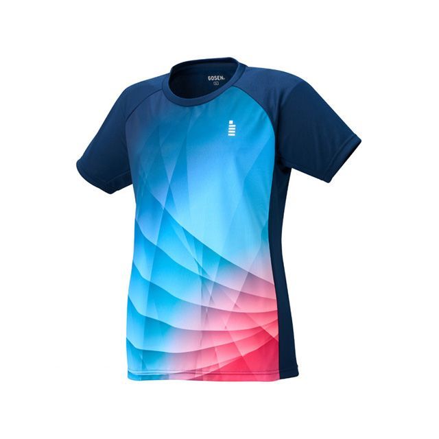 ゴーセン T2551 レディース ゲームシャツ（ネイビー） サイズ M GOSEN
