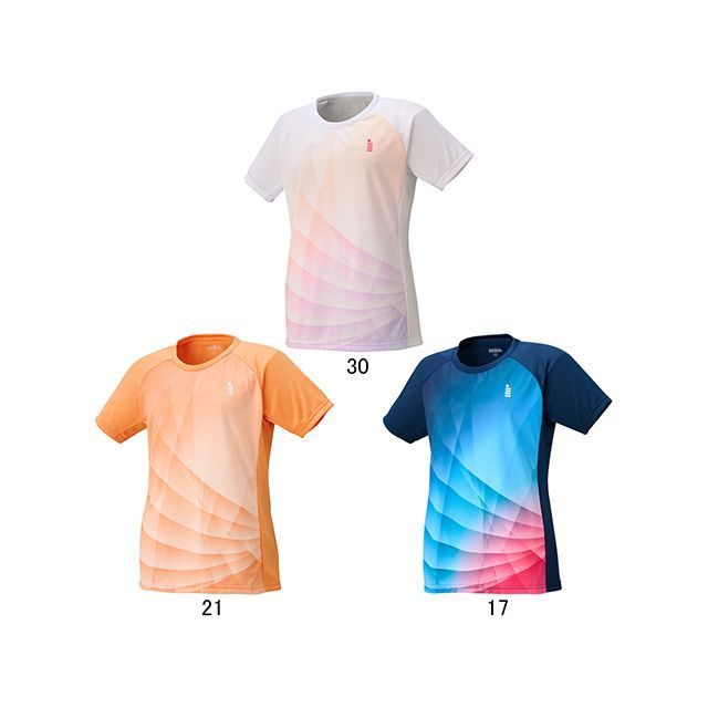 ゴーセン T2551 レディース ゲームシャツ（ホワイト） サイズ L GOSEN