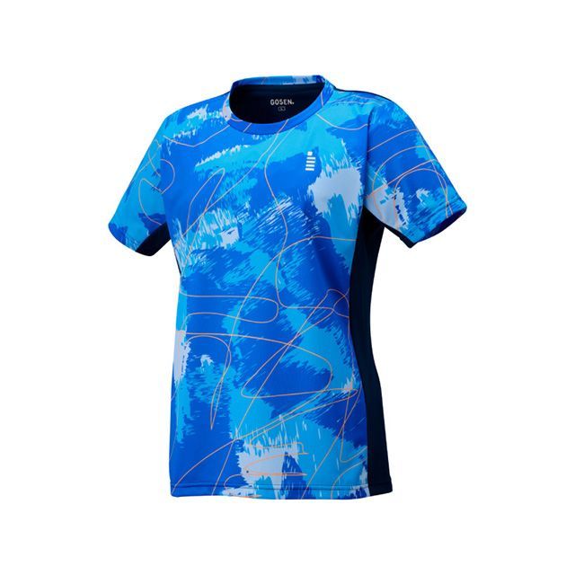 ゴーセン T2555 レディース ゲームシャツ（ブルー） サイズ O GOSEN