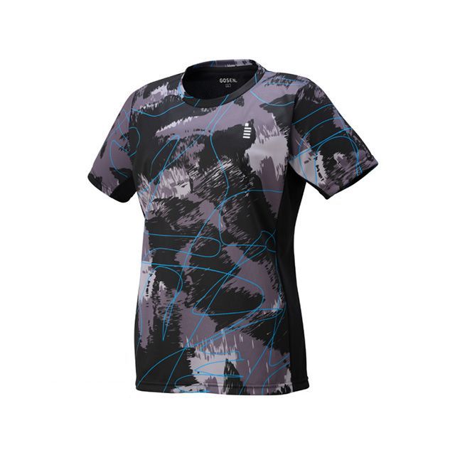 ゴーセン T2555 レディース ゲームシャツ（ブラック） サイズ L GOSEN
