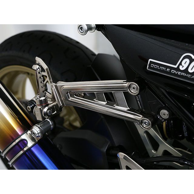 アエラ Z900RS/Cafe アルミ削り出しタンデムステップブラケット Kawasaki Z900RS 2025-（無電解ニッケルめっき） AEL…_4