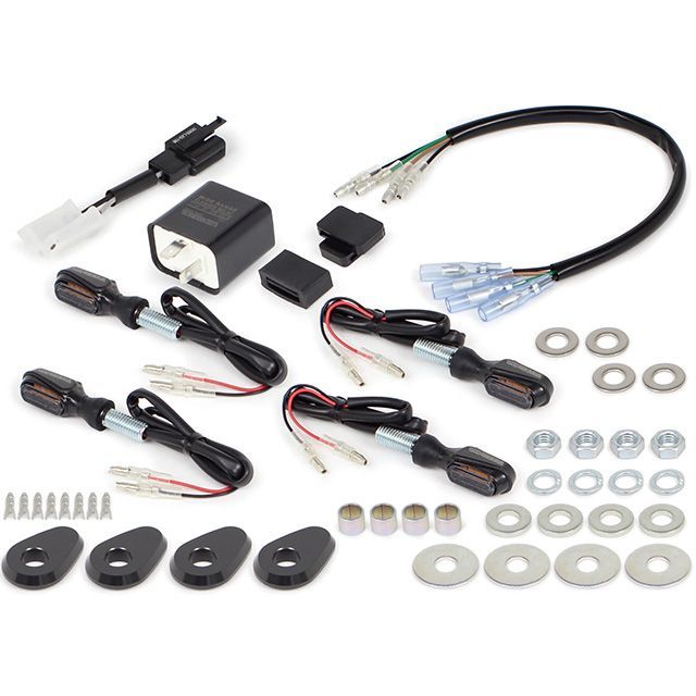 SP武川 YZF-R125 ストリームラインミニLEDウインカーキット（スモーク） SP TAKEGAWA