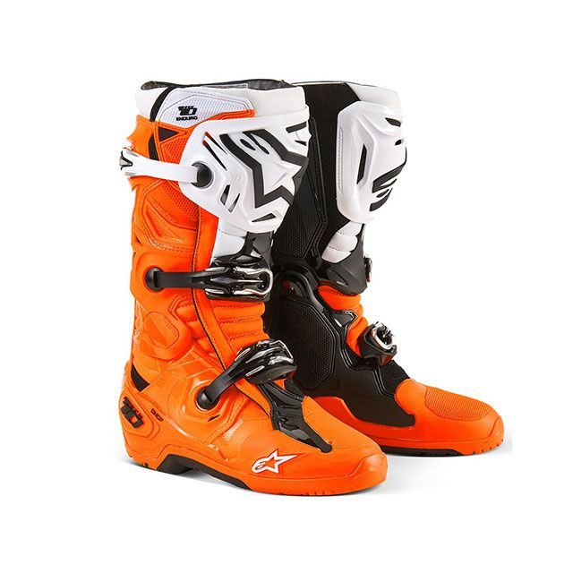 アルパインスターズ TECH10 エンデューロブーツ（オレンジ/ブラック/ホワイト） サイズ 7（25.5cm） Alpinestars