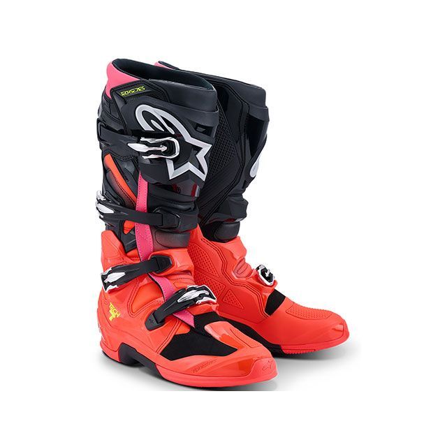 アルパインスターズ TECH7 ブーツ（ブラック/レッドフロー/ピンクフロー） サイズ 6（25.0cm） Alpinestars