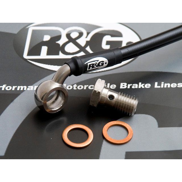 アールアンドジー ZX-10R HEL フロント/リア ブレーキライン セット