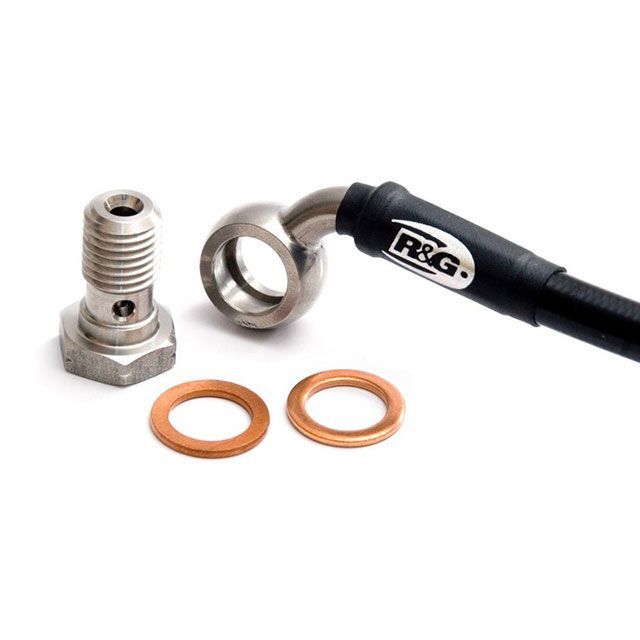 アールアンドジー ZX-10R HEL フロント/リア ブレーキライン セット