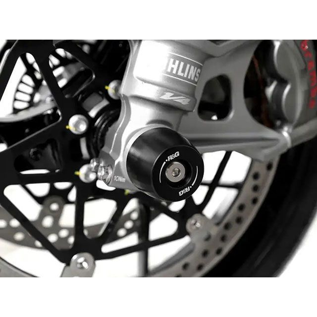 アールアンドジー Tuono 1100 V4/FACTORY（APEX TYPE） フロントフォークプロテクター APEX TYPE（黒いこと） R…