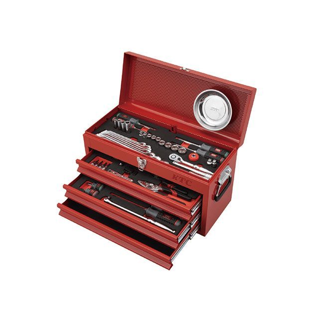 ケイティーシー SK3662XR 66点組 9.5SQ 工具セット チェストタイプ（レッド） KTC