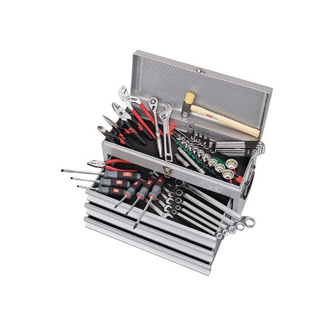 ケイティーシー SK4521MXCS 52点組 12.7SQ 工具セット 一般機械整備向け チェストタイプ（シルバー） KTC_1