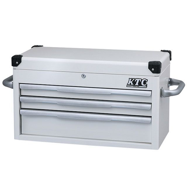 ケイティーシー EKR-1003WH 3段3引出トップ チェスト 715×390×410mm（ホワイト） KTC