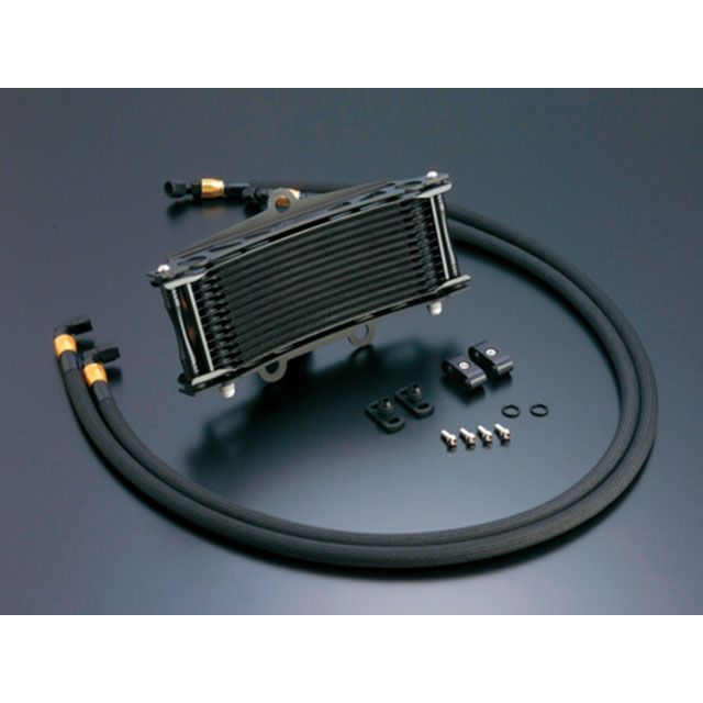 アクティブ ZEPHYR400 ZEPHYR400X オイルクーラーキット（サイド廻し）ラウンド ＃6 9-13R ブラック仕様 ACTIVE