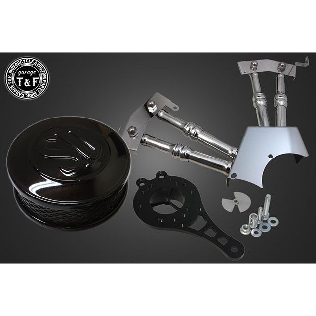 ガレージT&F ドラッグスター250 ドラッグスター250 SU＆プッシュロッドカバー SET（ブラック/メッキ） T&F