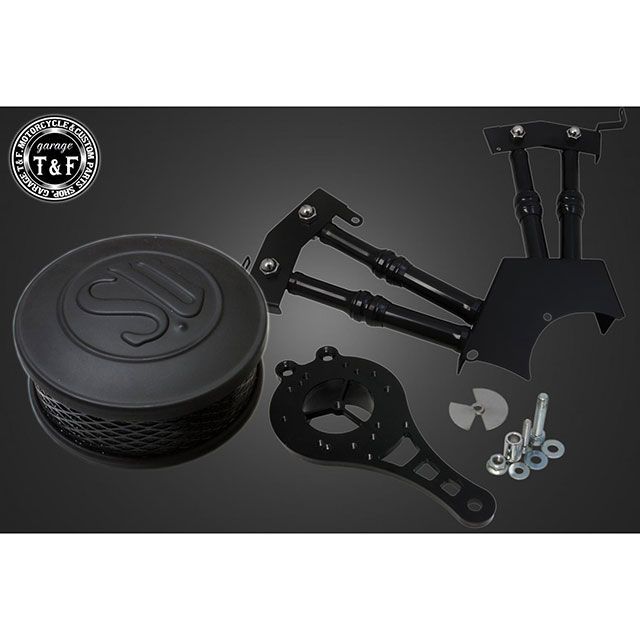 ガレージT&F ドラッグスター250 ドラッグスター250 SU＆プッシュロッドカバー SET（マットブラック/ブラック） T&F