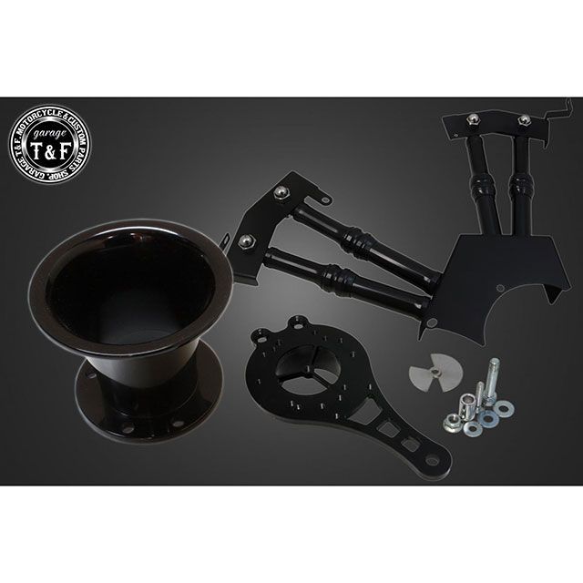 ガレージT&F ドラッグスター250 ドラッグスター250 ファンネル＆プッシュロッドカバー SET（ブラック/ブラック） T&F 43,737円