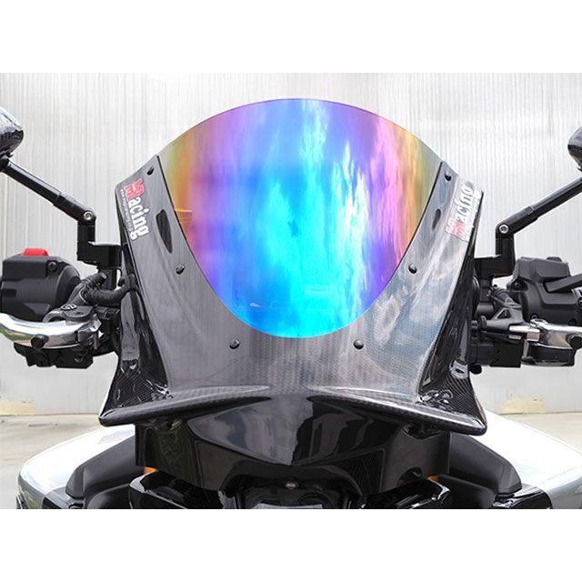 MRacing カーボンファイバー レーシングスクリーン ninja h2