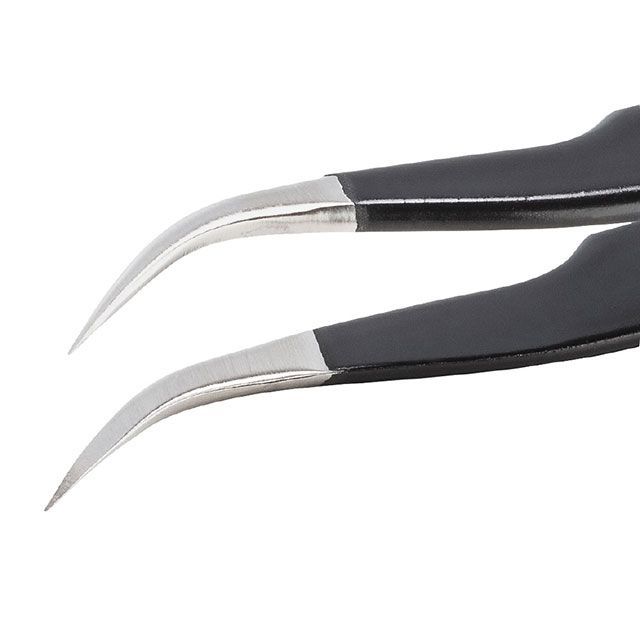 ideal-tek 7.SA.NE.6.IT 極細ESDステンレスピンセット エポキシコーティング 曲鋭型 先端幅0.30mm 全長120mm id…