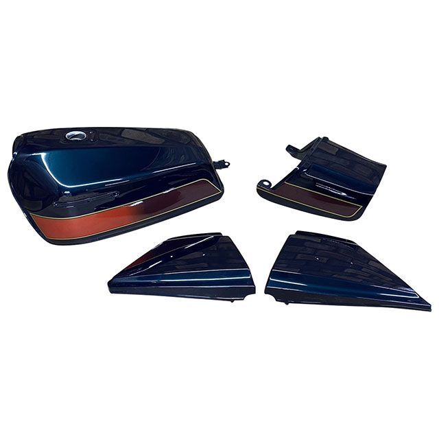 M-TEC中京 Z400FX E4 ルミネスカンブルー 外装4点セット Z400FX E4 モデル MRS