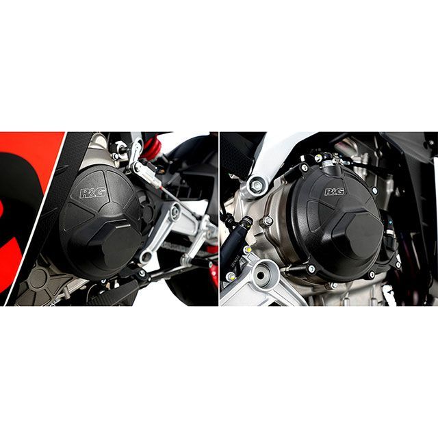 アールアンドジー RS 660/Tuono 660 ハイブリッドPROエンジンケースカバーセット（ブラック） R&amp;G