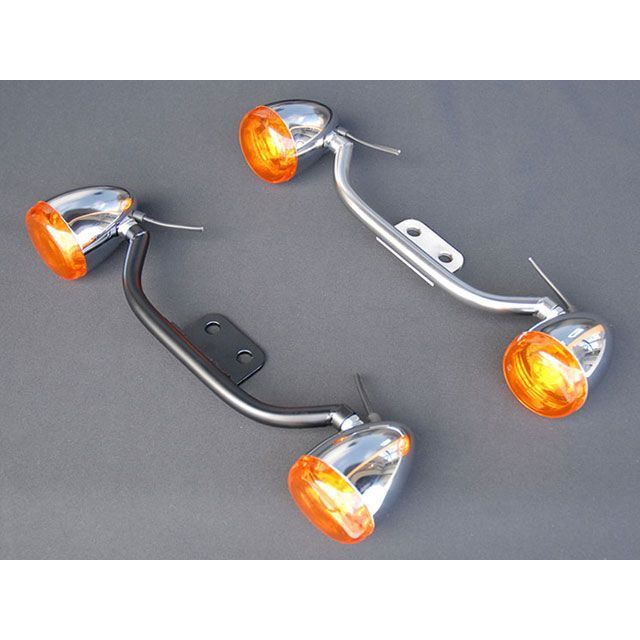 トランプ スポーツスター/ナローグライド HD Bow Style Turn Signal Bracket カラー Black 年式 01〜03年用…の通販は 13,307円