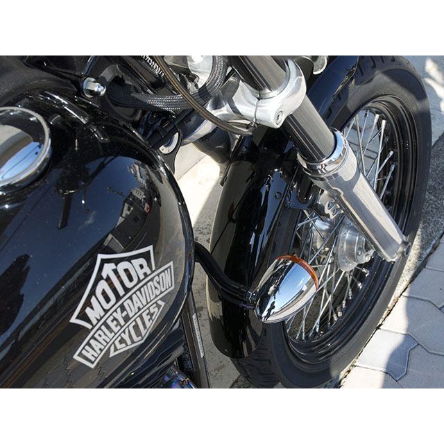 トランプ DYNA HDターンシグナルブラケット DYNA 98〜05年用 カラー Black Tramp Cycle バイクの通販は