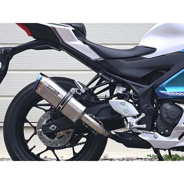 ダブルアールズ YZF-R3/MT-03 JMCA スリップオン SS-OVAL ソリッド